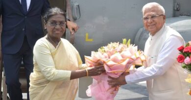 राष्ट्रपति मुर्मु का बैतूल हेलीपेड पर हुआ भव्य स्वागत