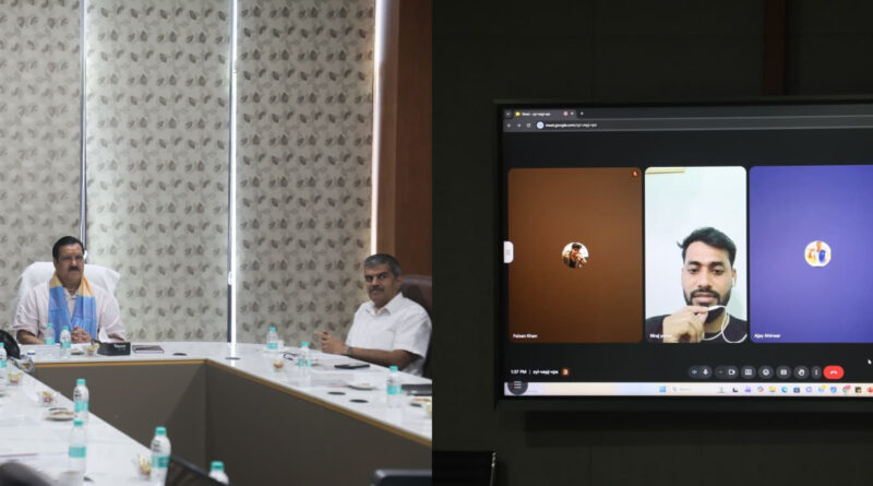 मंत्री टेटवाल ने वर्ल्ड स्किल्स फाइनलिस्ट् अजय अहिरवार से किया वर्चुअल संवाद मंत्री टेटवाल ने वर्ल्ड स्किल्स फाइनलिस्ट् अजय अहिरवार से किया वर्चुअल संवाद