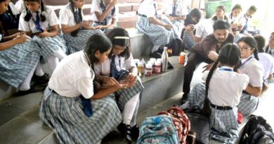 बाघ सप्ताह के अंतर्गत वन विहार राष्ट्रीय उद्यान में पॉम पेंटिग प्रतियोगिता का आयोजन