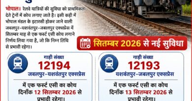 अब जबलपुर-यशवंतपुर एक्सप्रेस में फस्ट एसी कोच की सुविधा अब जबलपुर-यशवंतपुर एक्सप्रेस में फस्ट एसी कोच की सुविधा